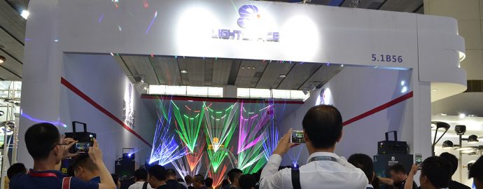 Laser Equipment from Lightspace, we attended many exhibitions